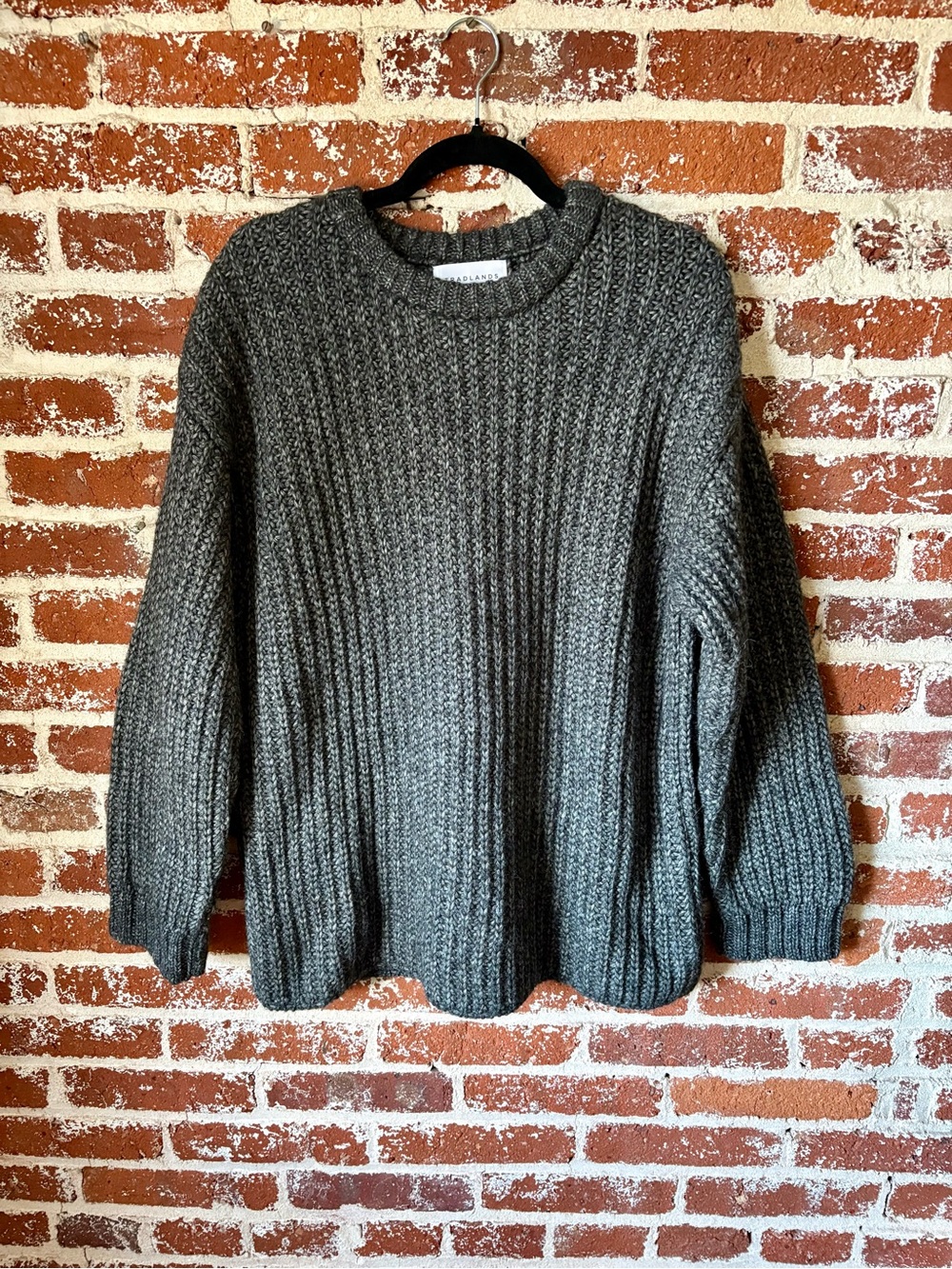 Tradlands Gray Oversized Sweater